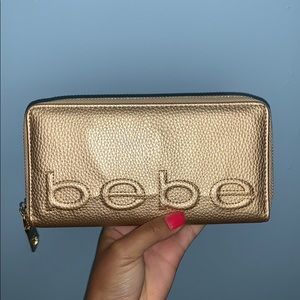 BEBE Gold Clutch